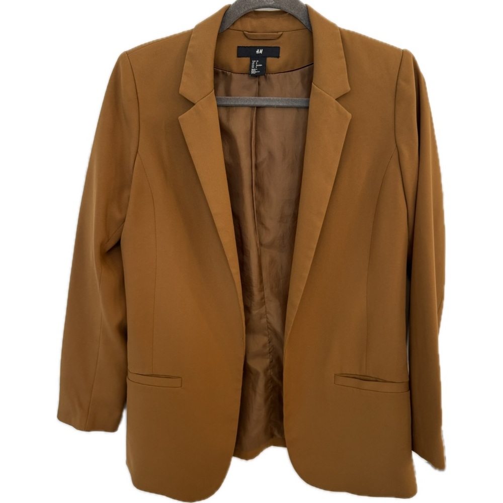 H&M Women's Brown Single-Breasted Blazer